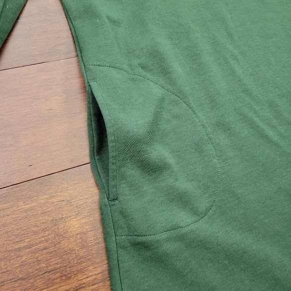 Pure J. Jill Double Knit Cowl Neck Cozy Tunic Dress Women's XS Petite Green - Picture 7 of 10